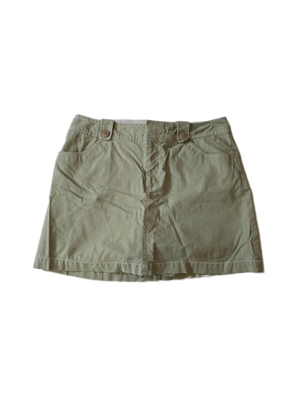 Dockers Olive Green Mini Skirt Size 6 Petite